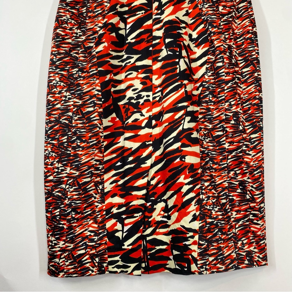 French Connection V-Neck Sleeveless Sheath Dress Size 6 Maximalism Party Office - Picture 9 of 13